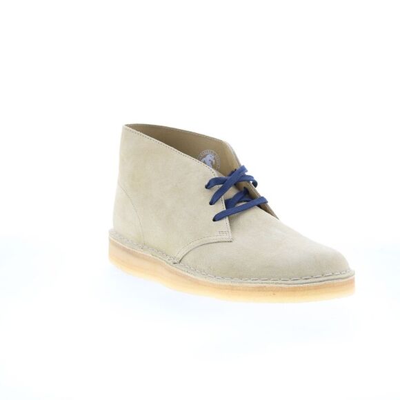 Clarks Mens Desert Coal Beige Boots () - Picture 2 of 7